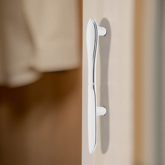 HEMOTON 3 Pcs Kitchen Cabinet Handle Pulls Cutlery 12.70X1.70X1.30CM Silver