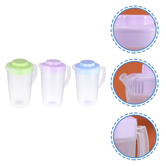 SOPOTUTU Beverage Serveware Water Jugs PP Material Purple 3pcs
