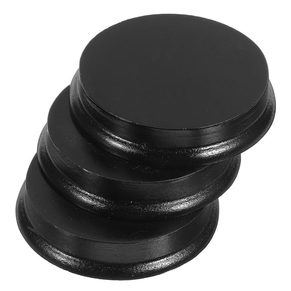 HEMOTON 3-Pack Mini Black Display Bases for Action Figures, Collectibles, and Model Stands