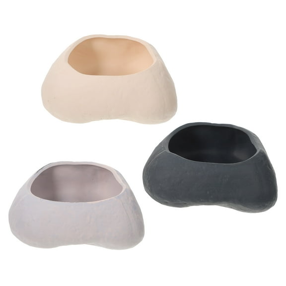 HEMOTON 3 Pcs Planters Decorative Plant Pot 15.00X12.00X6.00CM