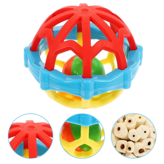 DEEPCRAFF Small Bird Toys Bird Balls Bright For Parakeets 3 Pcs 3.14X2.75in