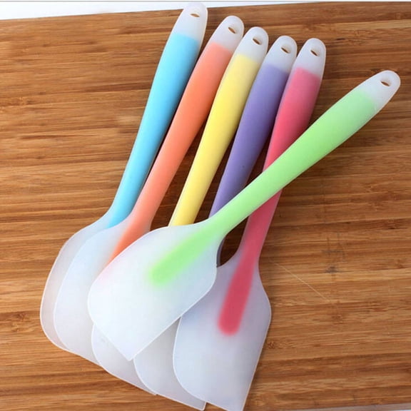 HEMOTON 3 Pcs Spatulas for Kitchen Use Scraper Baking Tools Small Size Professional