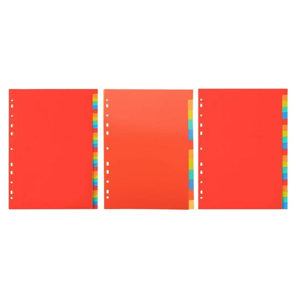 HEMOTON 3 Sets Binder Tab Dividers Folder File Separator Work Office