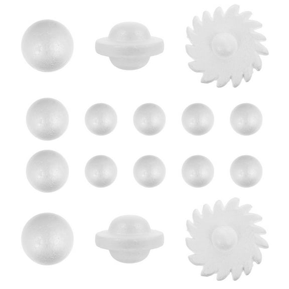 SOPOTUTU DIY Solar System Craft Kit White Foam Balls for Handicraft Projects 3Sets