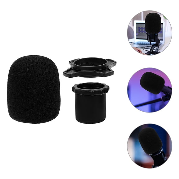 HEMOTON  3 Sets Covers Foam Wind Screen for Mics Microphone Pop Filter