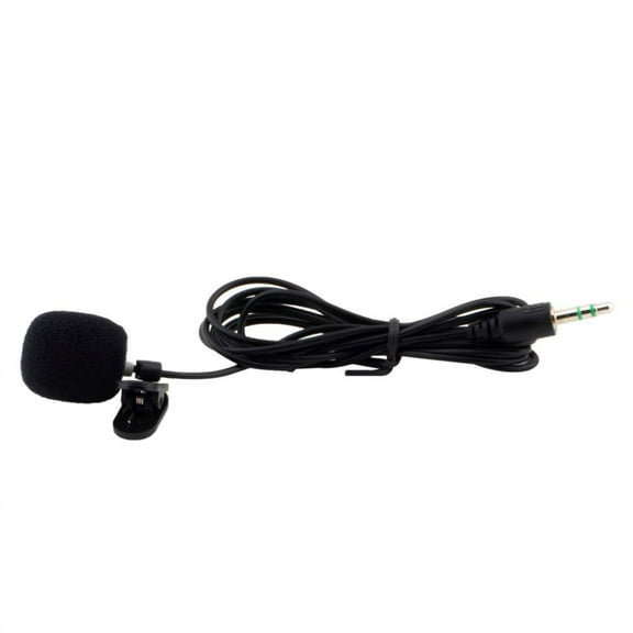 SOPOTUTU Black Collar Microphone with 22K Ohm Impedance and 3.5mm Jack for Teaching, Presentations, and Online Classes