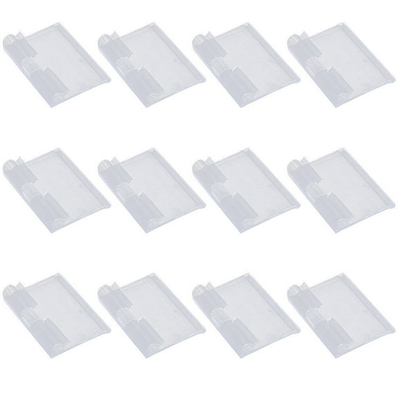 HEMOTON Plastic Price Tag Labels for Supermarket Shelves Transparent Simple and Convenient 30Pcs