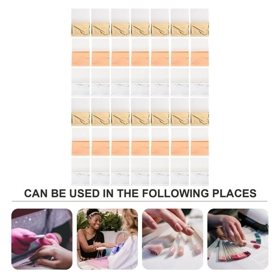 HEMOTON 300 Sheets Iridescent Aluminum Gold Foil Golden