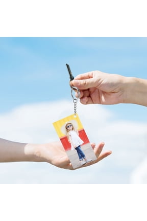 Keychain Making Kit 30 Pieces 5x10cm for Backpack Decor and Custom Accessories