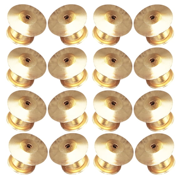 HEMOTON 32 Pcs Locking Pin Back Pin Keeper 1.00X1.00X0.60CM Golden