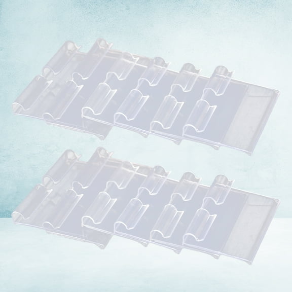 HEMOTON 36Pcs 4.2x8cm Premium PVC Price Tags for Supermarkets Malls and Shops