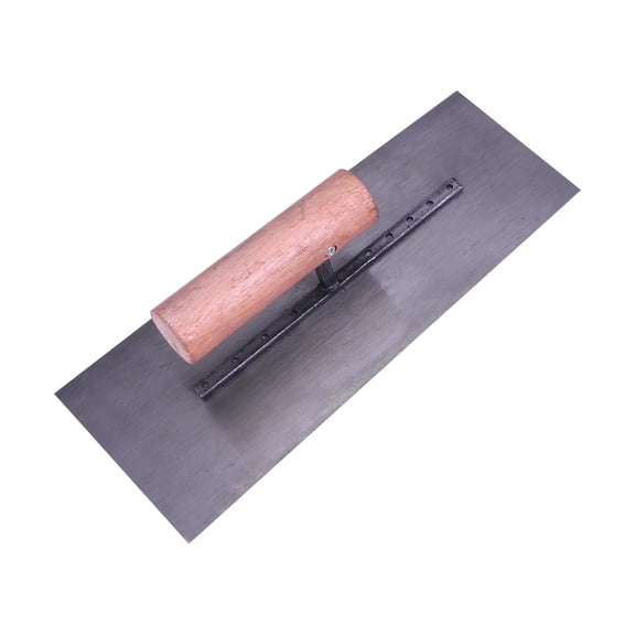 EXHUMKY 3Pcs Concrete Level Tool with Wooden Handle and Steel Blade for Smooth Surface Finishing