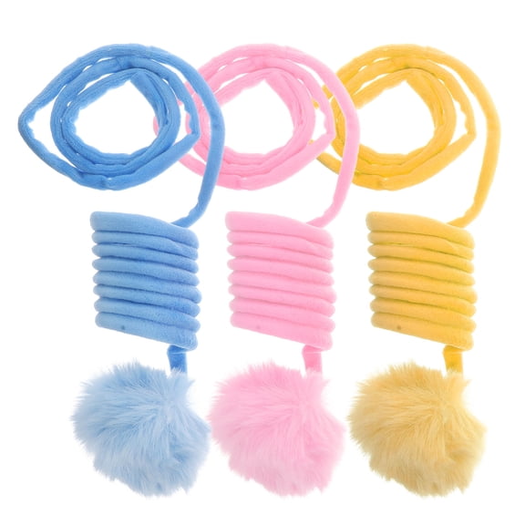 COOPHYA Cat Ball Scratcher 3Pcs 83X4Cm For Indoor Cats Spring Bell Design