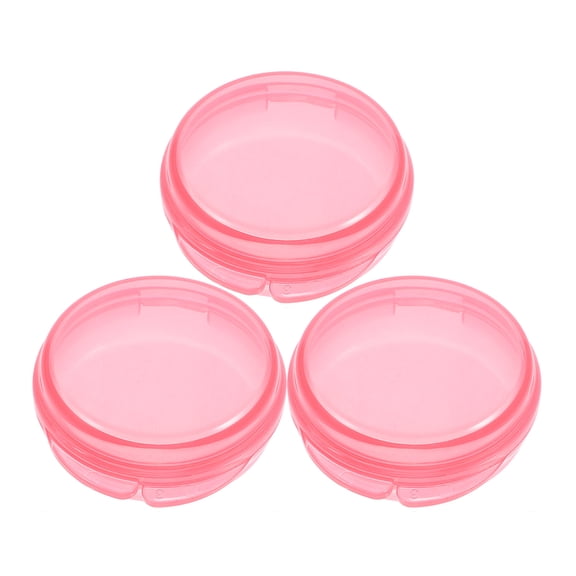 HEMOTON 3-Pack Travel Containers Plastic Organizer for Daily Medication Small Tablet Storage Holder