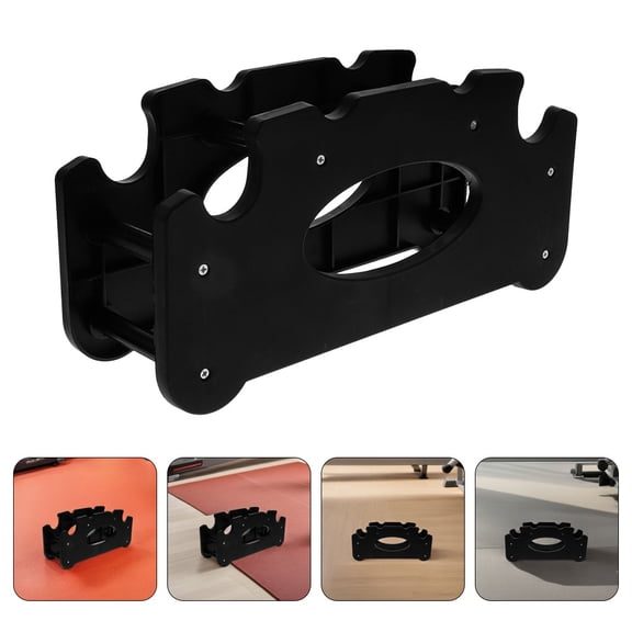 HEMOTON 3pcs Home Gym Dumbbell Rack Weight Storage Stand Reusable Weight Rack Standing Dumbbell Holder Bracket for Strength Training