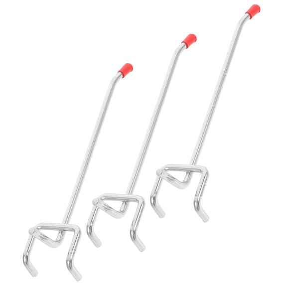 Hemoton 3pcs Pegboard Hook Commodity Display Hook Utility Hook Supermarket Display Hook