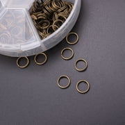 HEMOTON Double-circle Iron Accessories, 4 to 10mm Size, Metal for Crafts and Projects