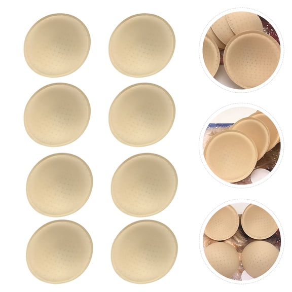 HEMOTON  4 Pairs Push up Silicone Pads Bra Padding Elastic Sports
