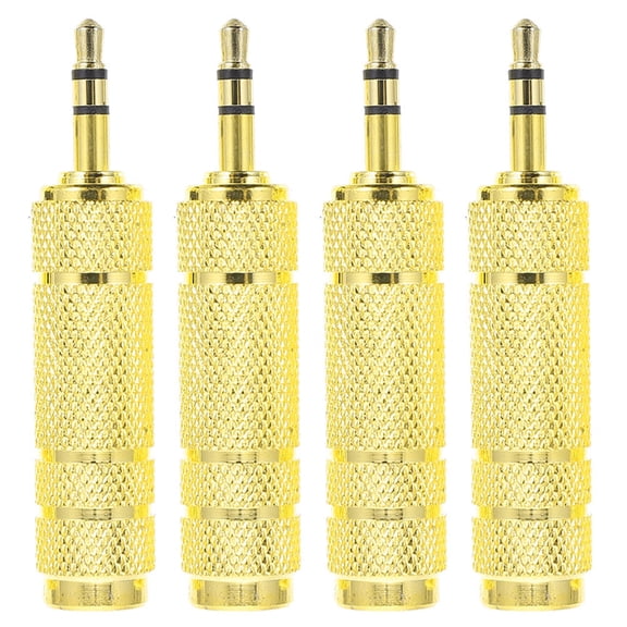 HEMOTON 4 Pcs Audio Adapter Electric Musical Instrument Headphone Jack Plug