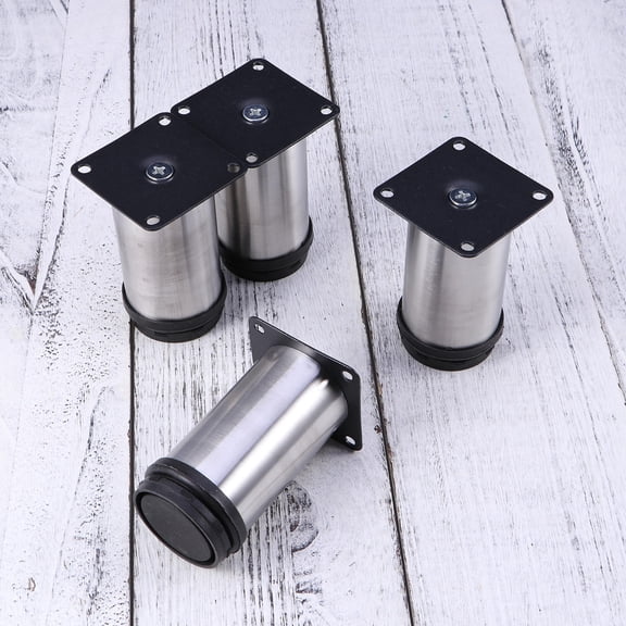 SOPOTUTU Table Legs Adjustable Furniture Support Legs Stainless Steel 4Pcs for Home Improvement