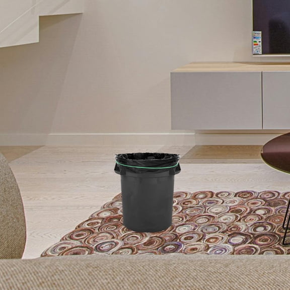 HEMOTON 4 Pcs Garbage Can Bag Bands Elastic Rope Strap Shopping 22.00X22.00X0.50CM Green