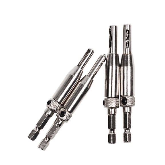 HEMOTON 4 Pcs Hole Opener Furniture Making Tool Hinge Drill Bit Set