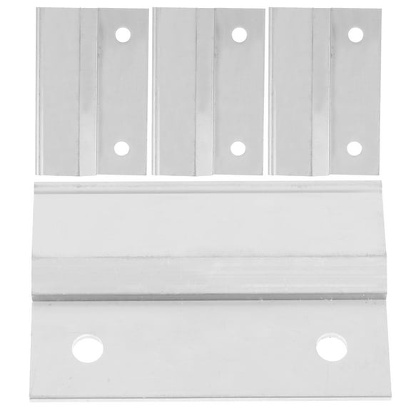 HEMOTON 4 Pcs Mirror Hanging Hardware Mounting Wall Hooks for French Silver