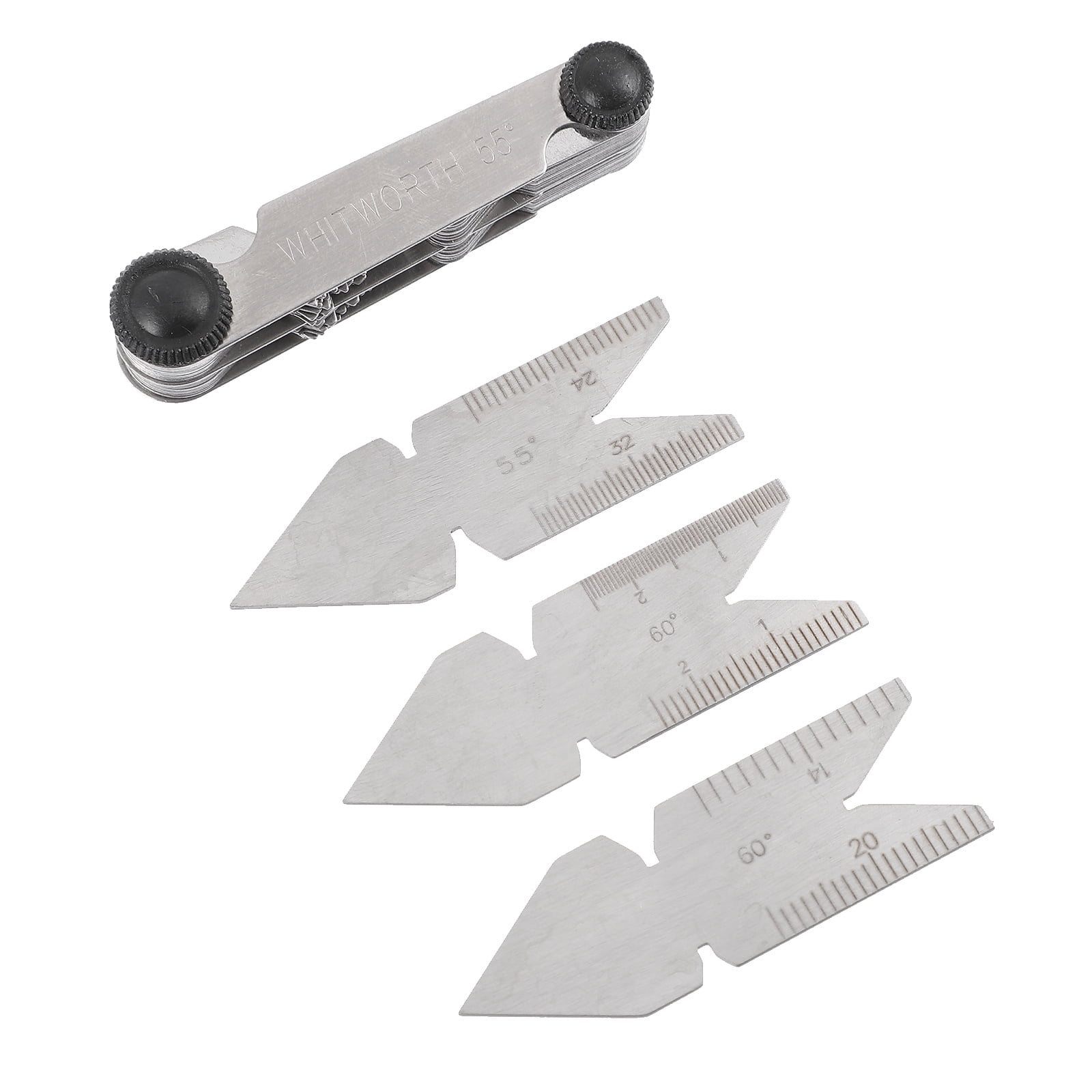 HEMOTON 4 Pcs Screw Pitch Measuring Tool Thread Gauge Center - Walmart.com
