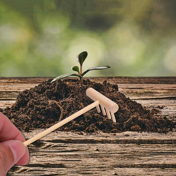 HEMOTON 4 Pcs Size Sand Rake Creative Rake Baby 14.00X3.50X2.00CM Yellow