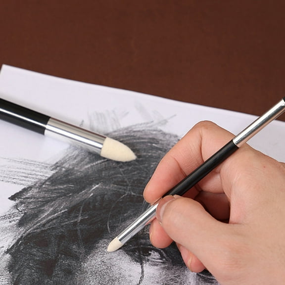 HEMOTON 4 Pcs Sketch Erase Pen Wipe Drawing Stump Blending Sponge Art Tools