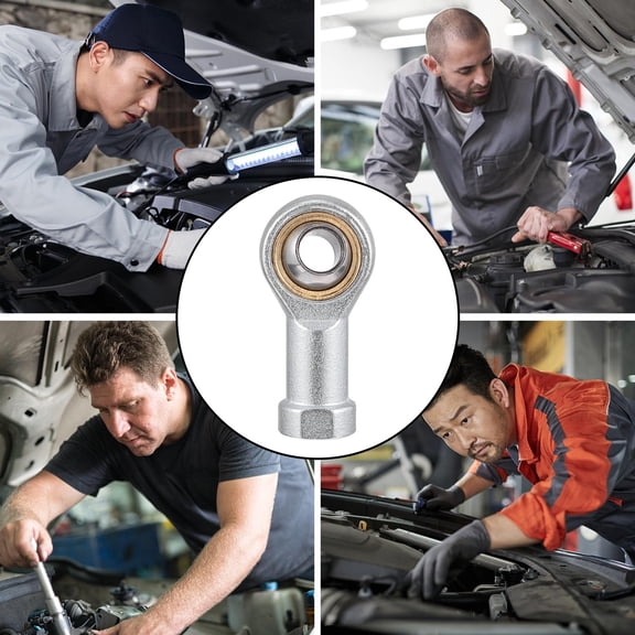 HEMOTON 4 Pcs Thread Joint Connector Spherical Rod End Bearing 5.7X2.5CM Silver