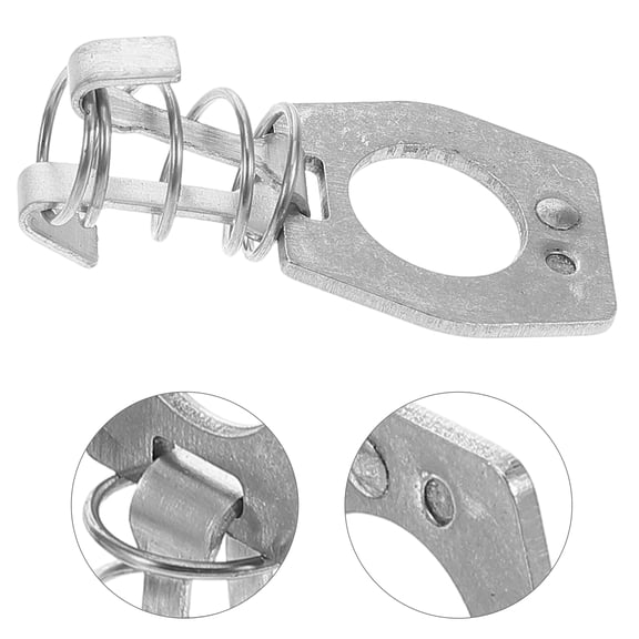 HEMOTON 4 Pcs Water Part Hammer Door Lock 3.50X1.00X1.00CM Silver