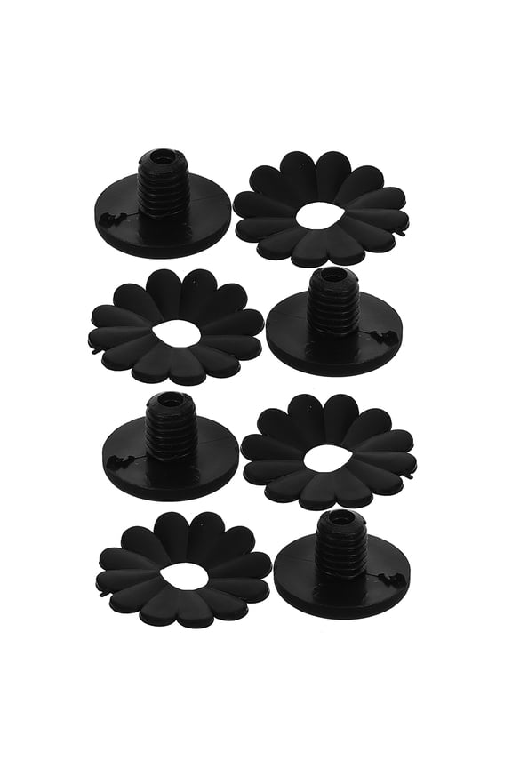 Sun Protection Umbrella Tips Cover Black Plastic 4 Sets