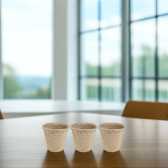 RENACLIPY Paper Planting Pots Khaki Biodegradable for Gardening Use Workmanship