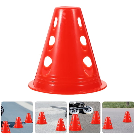 HEMOTON 40-Piece Numbered Sports Training Cones Set for Roller Ski Practice and Windproof Outdoor Drills