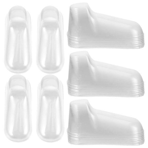 HEMOTON 40Pcs Sock Foot Display Foot Shaped PVC for Family Use 4.72X2.36X2.16in