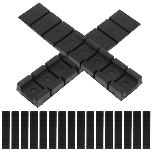 Hytrove Door Leveling Shims Furniture Levelling Shims Plastic 40Pcs Black