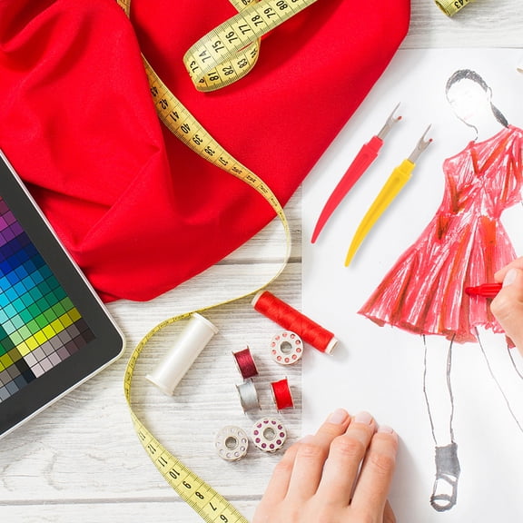 SOPOTUTU Thread Puller Seam Ripper Plastic 4Pcs Red