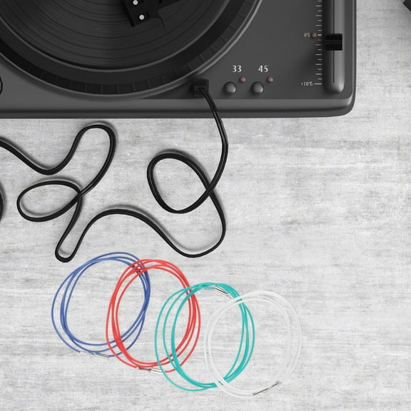 HEMOTON 4pcs Phonograph Lead Wires Stable Stereo Leading Wires Phono Lead Wires Phono Cable Leads