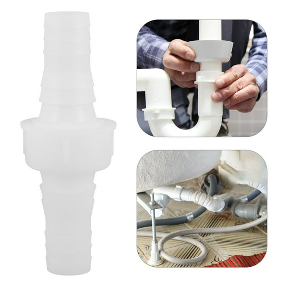 HEMOTON 4pcs Pipe Swing Coupler Fitting Thread Adapter Plastic Hose Barb Connector White Pipe Fittings for Garden Use