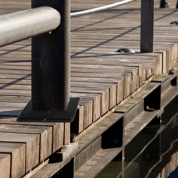 HEMOTON 4pcs Post Skirt Covers for Stairs Balconies Deck Post Base Cover Fence Post Skirt Porch Railing Post Base Covers Deck Post Skirts Deck Post Base Skirt