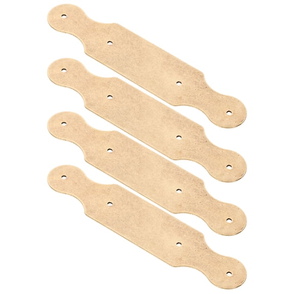 HEMOTON 4Pcs Vintage Copper Corner Protectors Square Light Brown for Chests Decorative Edges Covers