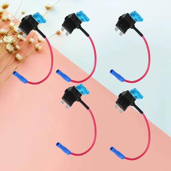HEMOTON  5 PCS Car Fuse Joint Micro Add-a-Circuit Adapter Holder Connector