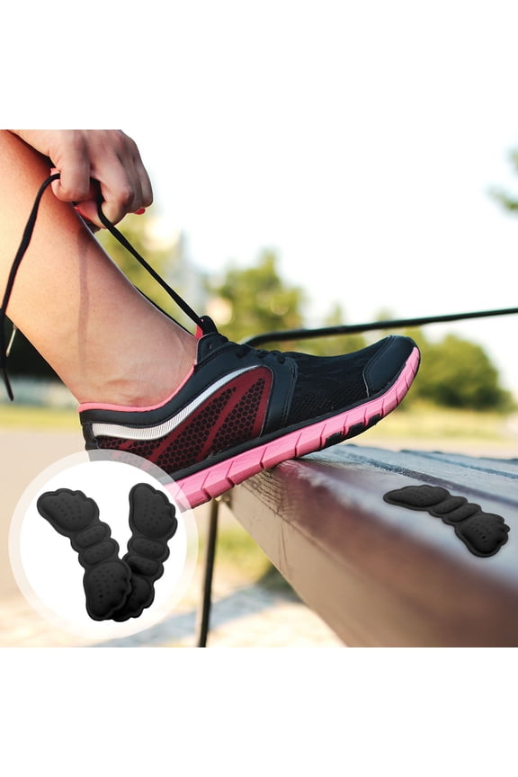 Wear Resistant Heel Pad Glue Work Shoes 5 Pairs 3.5x1.2x0.1in