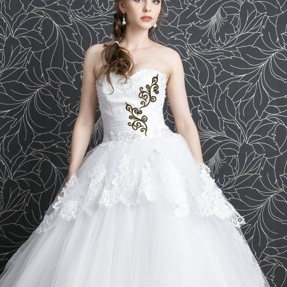 HEMOTON 5 Pairs Traditional Embroidery Applique Sew Cloud Scroll Patch