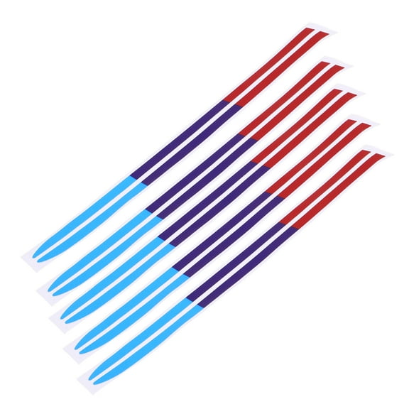 HEMOTON 5 Pcs Car Hood Stripe Sticker Sports Racing Body Side Decal Car Rear View Mirror Stickers Car Body Sticker Side Decal Stripe Graphic Decals For Vehicles