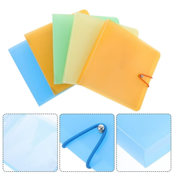 RENACLIPY Cd Dvd Storage Binder Renaclipy Assorted Color for Movie Game Music Lovers 5Pcs