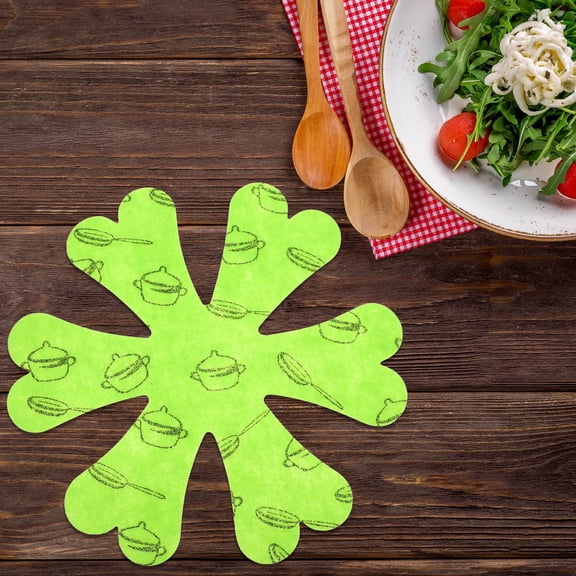 HEMOTON 5 Pcs Pot Pads Pan Cloth Dividers Felt Pot Holder Pan Dividers 24X24X0.2CM Grey