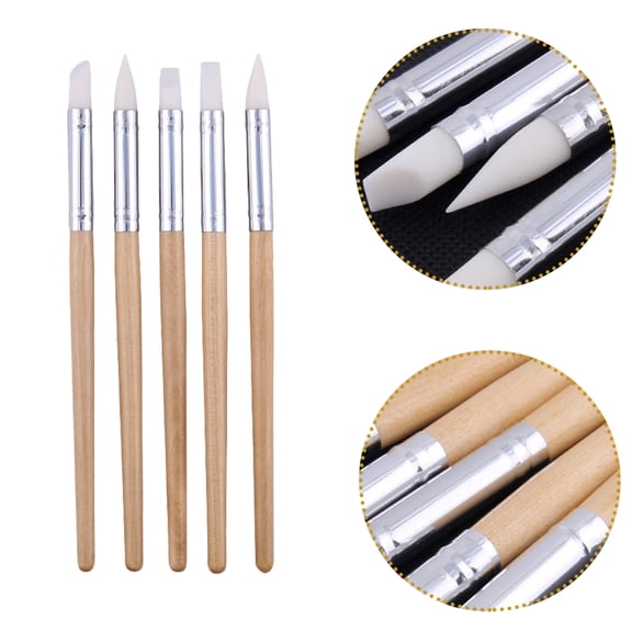 HEMOTON 5 Pcs Pottery Tool Set Clay Tools Sculpting Scoring Student