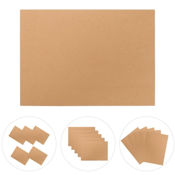 HEMOTON 5 Sheets Large Drawing Paper Sketch Plain Child Light Brown